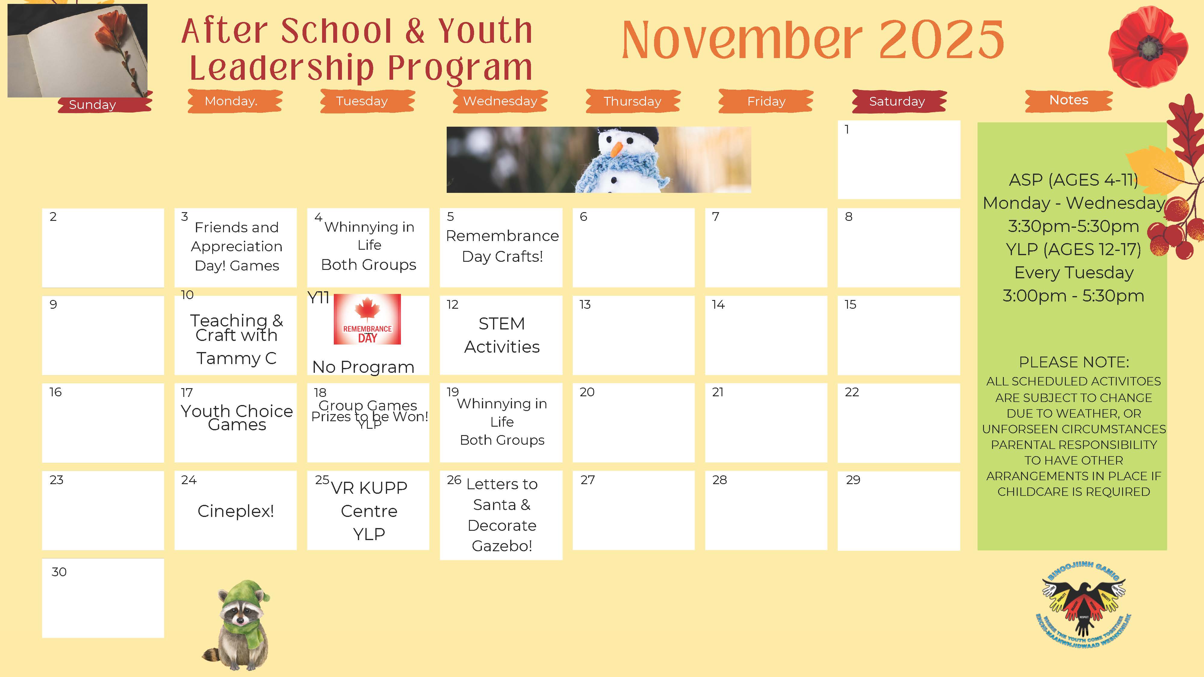 education november calendar aspylp nov2025