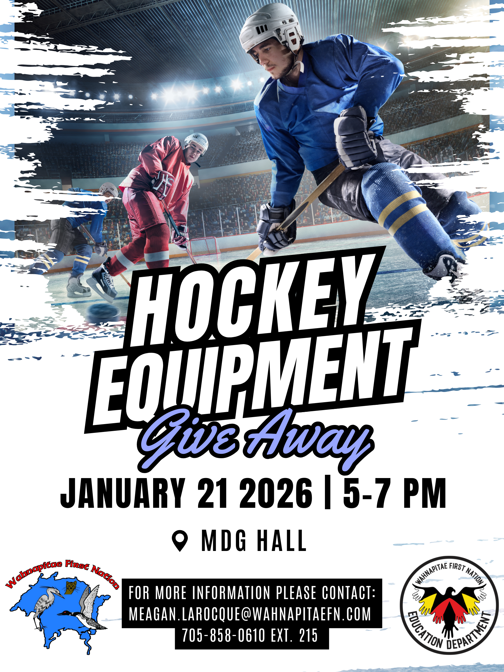 edu hockey equipment giveaway jan2026