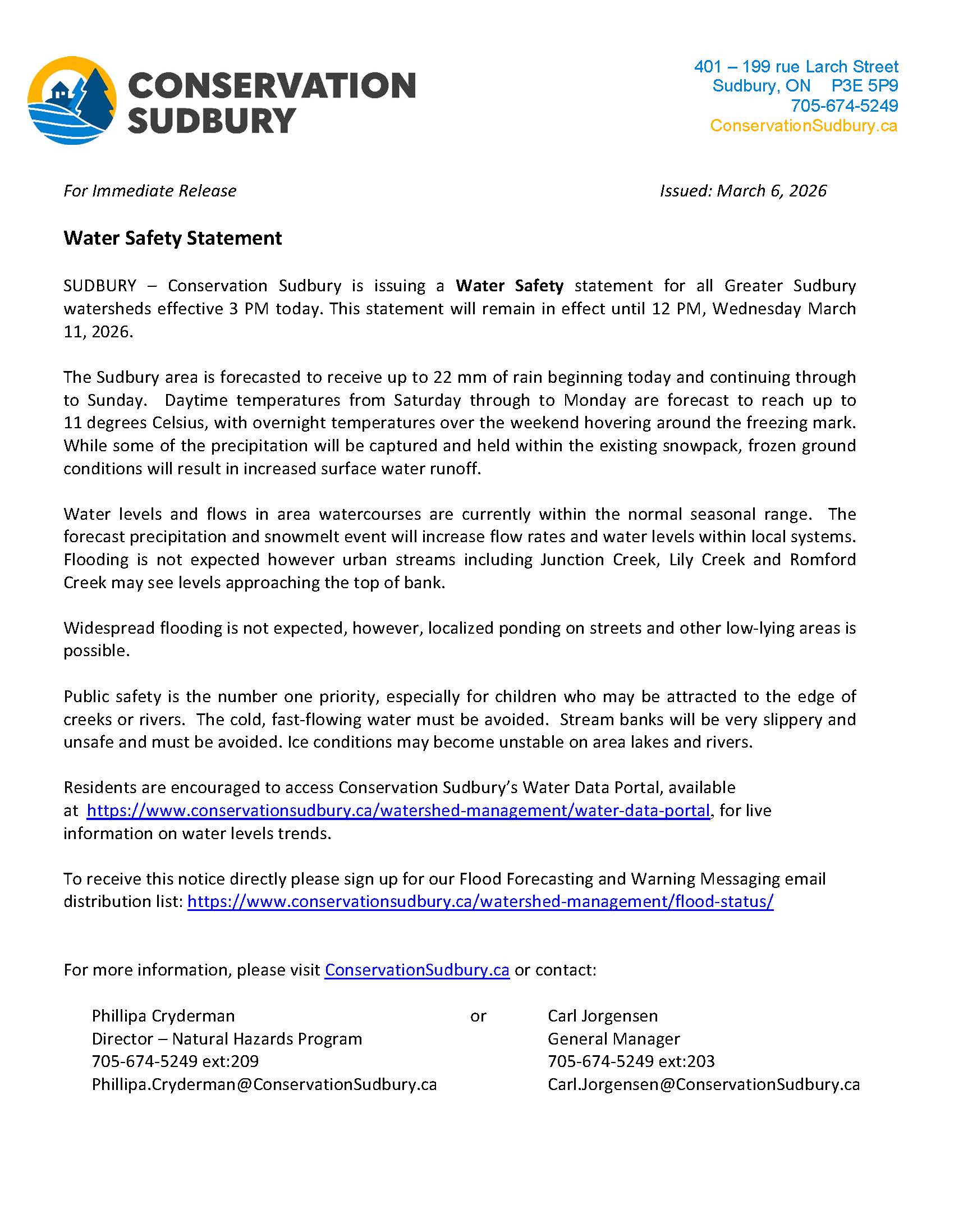 2026 03 06 Water Safety Message Page 1